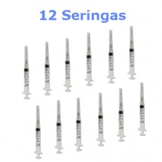 Combo Seringa com agulha 3ml 12 unidades