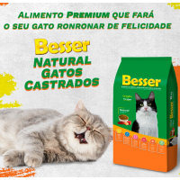 Racão Besser Premium Gatos Castrados 10kg