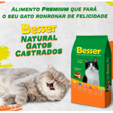 Racão Besser Premium Gatos Castrados 10kg