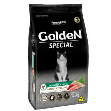 Golden Gatos Castrados Frango e Carne Special 10kg
