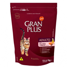 Gran Plus Gatos Adultos Salmão e Arroz 10kg