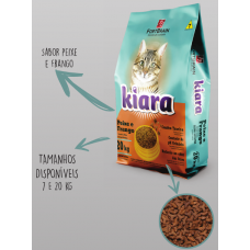 Ração Kiara Gatos Peixe e Frango 20kg