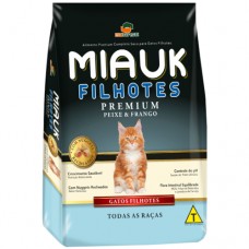 Ração Miauk Gatos Filhote Premium 1kg A Granel