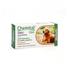 Vermifugo Chemital Cães 4 comprimidos