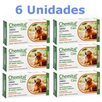 Combo Vermifugo Chemital Cães 4 comp 6 unidades