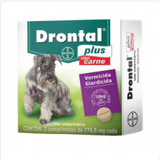 Vermifugo Drontal Plus 10kg 2 comprimidos