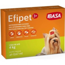 Efipet 3+ Antiparasitário para Cães de até 4kg