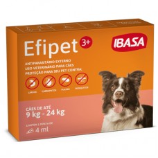Efipet 3+ Antiparasitário para Cães de 9kg a 24kg 4ml