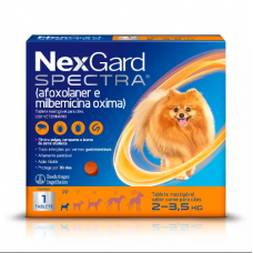 Combo NexGard Spectra Anti Pulgas e Carrapatos Cães de 2kg a 3,5kg