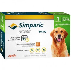 Simparic 80mg 20,1Kg a 40Kg