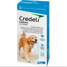 Antipulgas e Carrapatos Elanco Credeli 900mg Cães de 22 a 45kg 1 comprimido