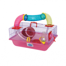 Gaiola Hamster Pequenos Roedores Moradia Mouse FUN GR160 Rosa