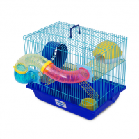 Gaiola Hamster Pequenos Roedores Moradia Super POP GR165 Azul