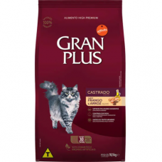 Gran Plus Gatos Adultos Castrados Frango e Arroz 10kg