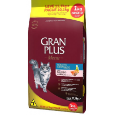 Gran Plus Gatos Adultos Castrados Salmão e Arroz 10kg